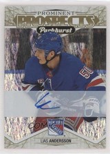 2018-19 Upper Deck Parkhurst Prominent Prospects Gold Lias Andersson Auto 0l6f