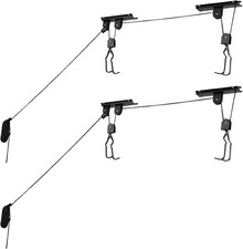 Bike Hoist 2 PK Overhead Pulley System 100LB ...