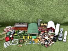 New Ray ERTL John Deere++ Farm Toy Lot Animals Trucks Tractors Trailers