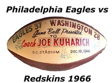 Philadelphia Eagles NFL The Duke Pete Rozelle Thorp Sporting Goods Football 1966