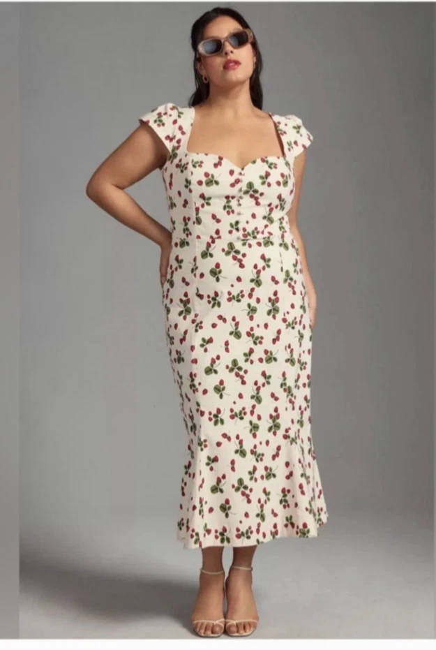 cotton dress floral Floral Print Cotton Dress- Women's Spring Summer Dresses- Cotton Maxi Dress  – Juliana's Boutique main image 0