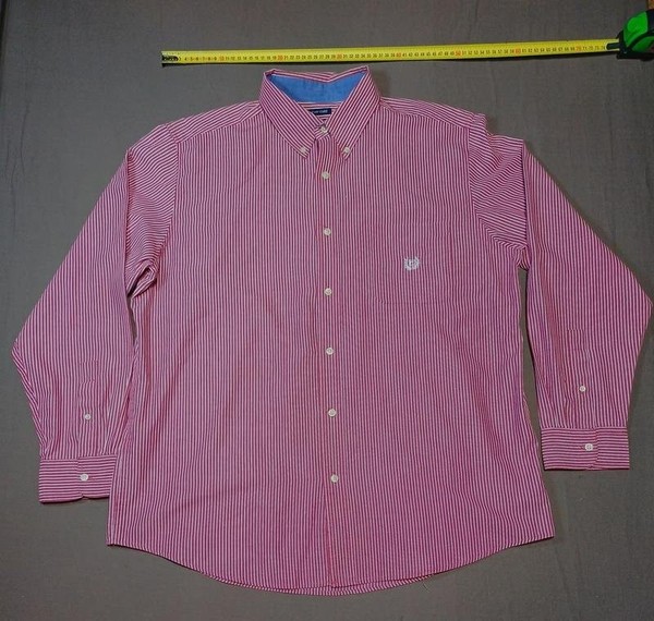 Men Chaps Shirt White Cotton 42 / XL / 50