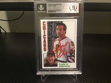 Chevy Chase Christmas Vacation Autograph Beckett Authentic Trading Card