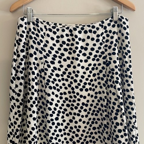 LOFT Polka Dot Skirt Size 8 - Picture 3 of 6
