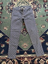 J. Crew Toothpick Size 24 Women's Jeans Extra Small Stretch Skinny Blue Diamond
