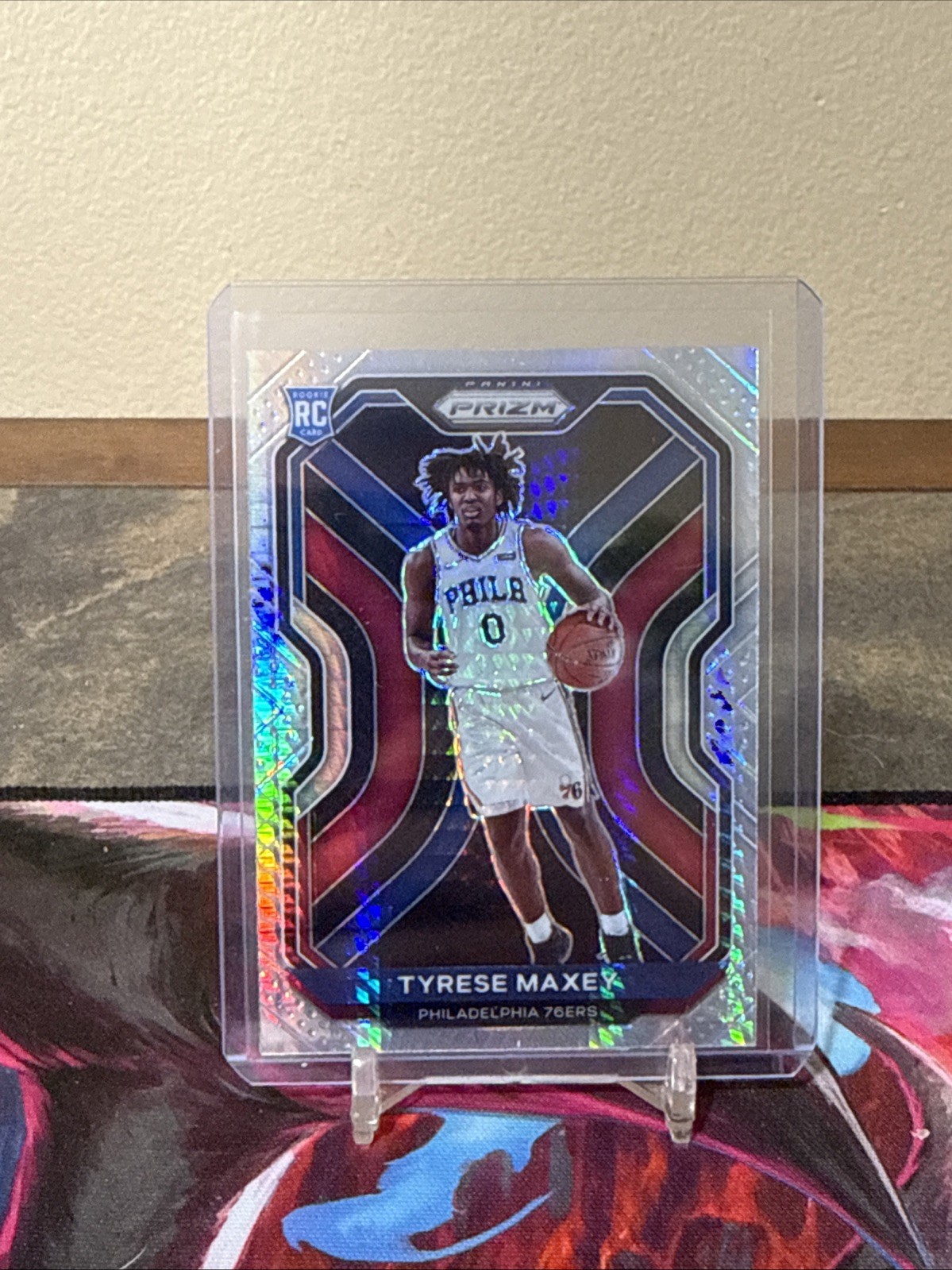 Tyrese Maxey 2020-21 Panini Prizm Silver Hyper RC 76ers #256