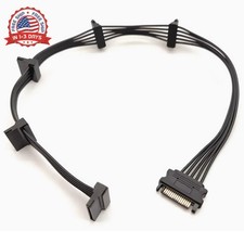 SATA Power Splitter Cable 19.7Inch, SATA Splitter Cable Male to 5 Female