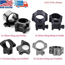 30mm Tube Ring Low/Medium Profile Scope/25.4mm 1" Ring Low Profile Scope Mount