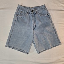 Woman's Vintage Mom Jean Shorts from 1992 High Waisted Stone Washed 29" Waist