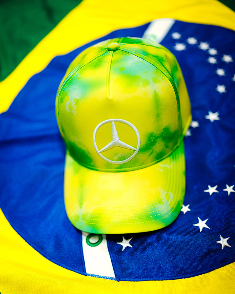 Casquette Mercedes AMG Petronas F1 Lewis Hamilton - Blanche Réglable - Neuve