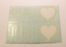 Mrs Grossman's Stickers Lot of 10 Sheets Lace Hearts Paper Whispers 1989 HTF