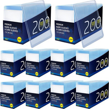 2000 Hard Plastic Card Sleeves, Premium Baseball Card Protectors, 3