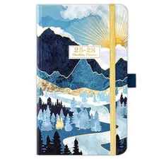 2025-2028 Pocket Calendar/Planner - JUL 2025 - JUN 2028, 6.3" x 3.8", 3 Year 