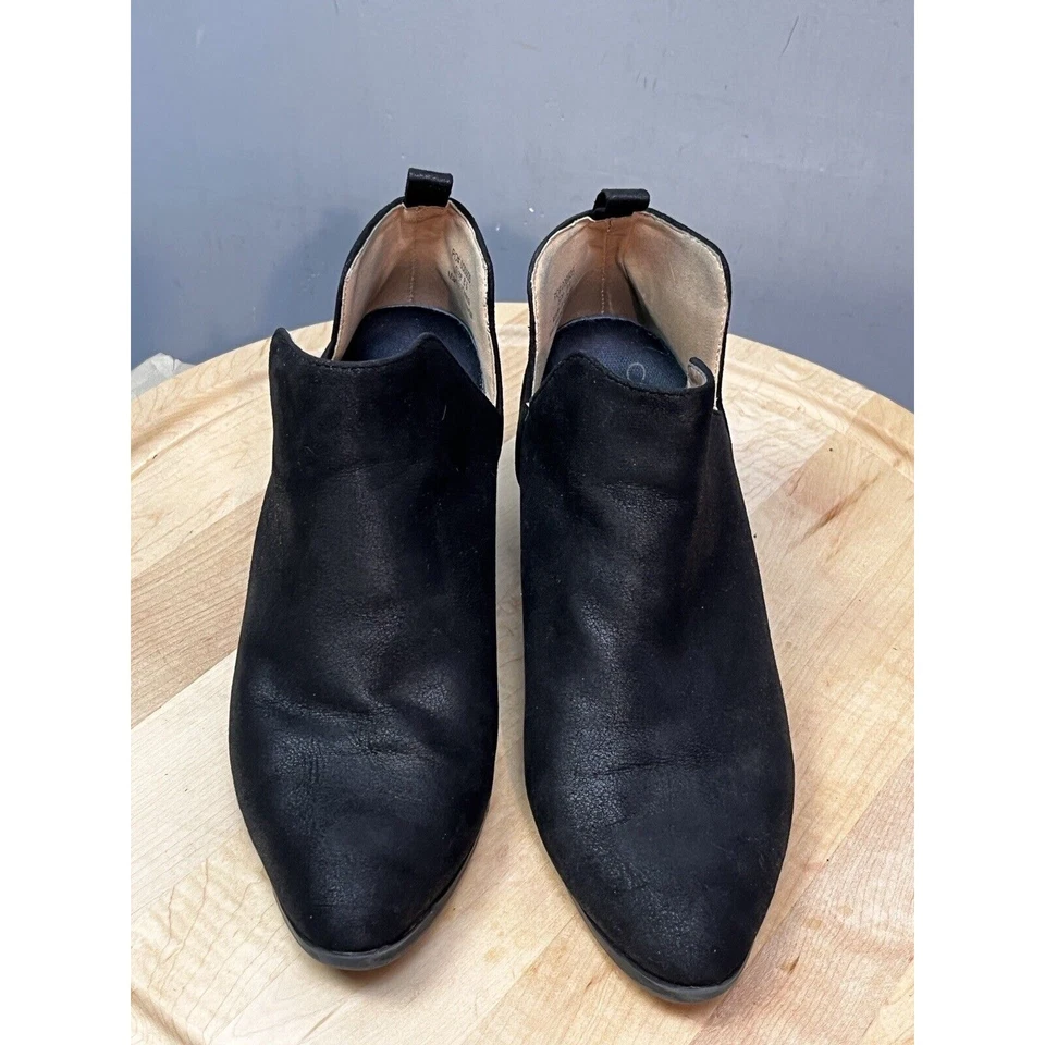 Copper Fit Balance Ankle Booties Womens 8.5 Black Slip On Notched Classic - Image 2 of 4