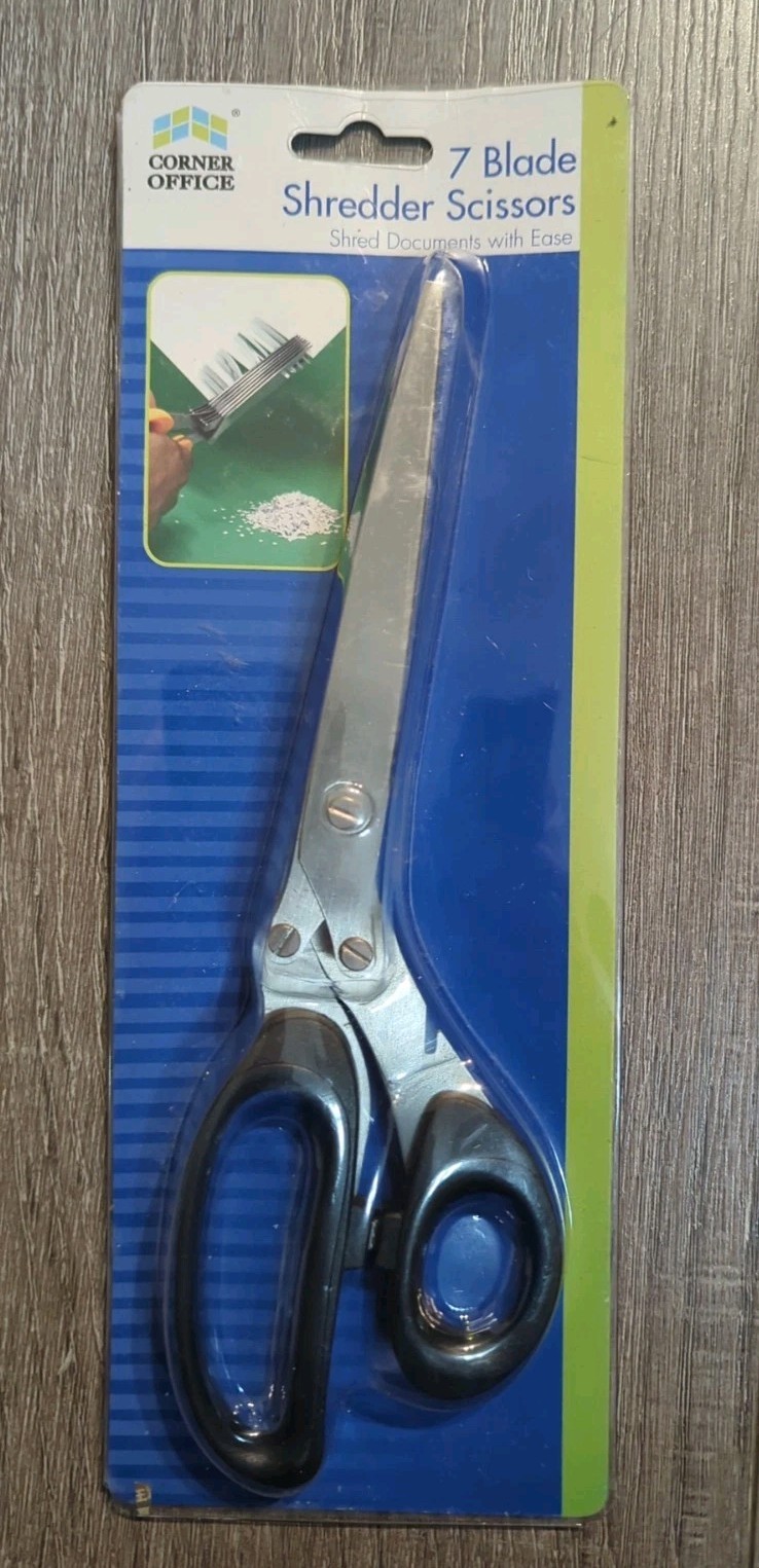 7 Blade Stainless Paper Shredder Scissors 5 Inch Blades Corn