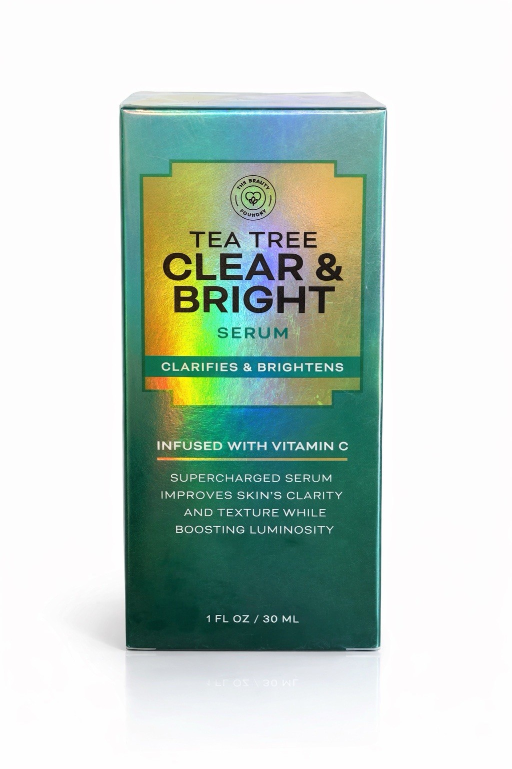 Tea Tree Clear & Bright Serum Vitamin C Brightening Acne Face Serum 1oz NEW