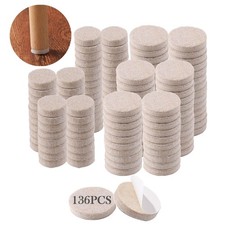 Fursafe Q Felt Furniture Pads for Hardwood Floors, Self Adhesive Chair Felt P...