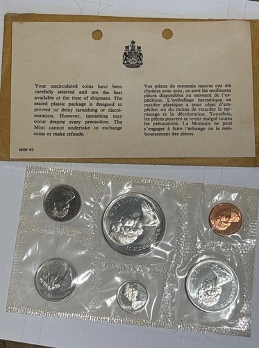 1967 CANADA SILVER PROOF LIKE MINT SET 1.11 Oz Silver