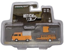 Greenlight Hitch & Tow 1978 Volkswagen Type 2 Double Cab Pickup w/ Trailer 2017