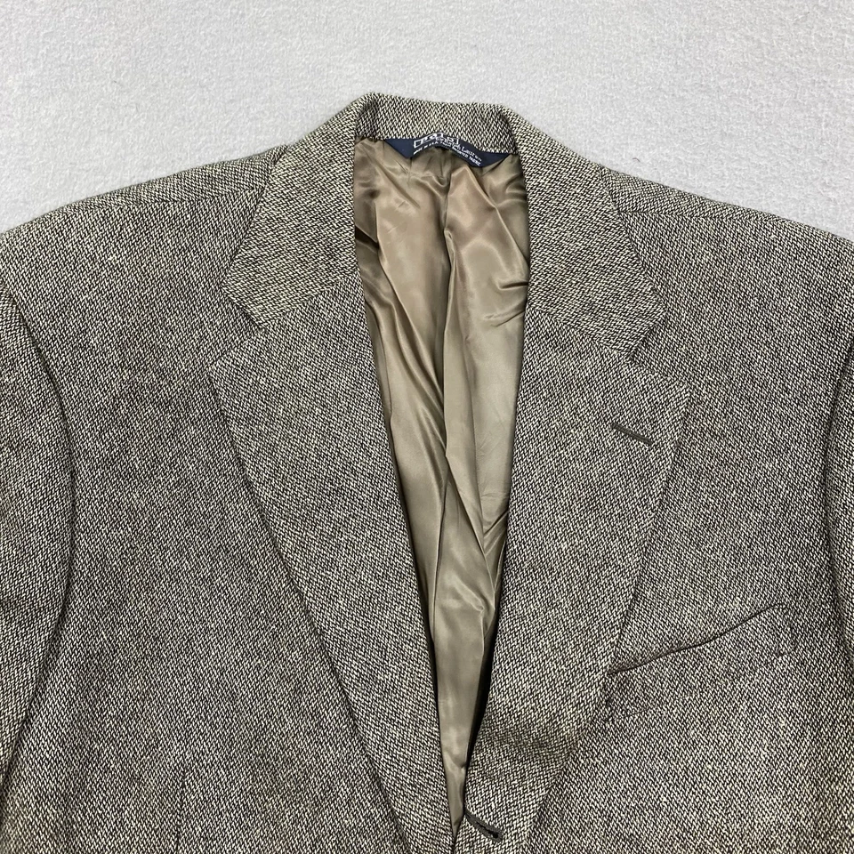Polo Ralph Lauren Jacket Mens 40L Beige Cashmere Silk Linen Blazer Sport Coat - Image 2 of 4