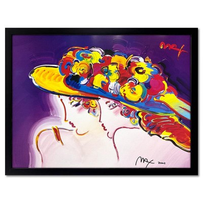 Peter Max Friends III Gerahmter Hand Signierter Offset-Lithografie-Print, LOA