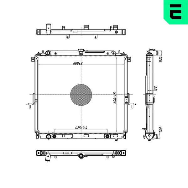 MotorküHler WasserküHler ERA 673158 FüR Nissan Navara NP300 D40 Pathfinder 3 R51-image