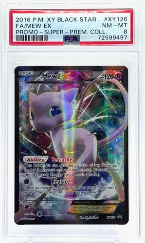Pokemon 2016 Mew EX XY126 Full Art SPC Promo PSA 8 NM-Mint TCG