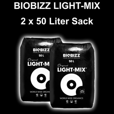 BioBizz Light Mix 100L Erde Substrat Pflanzerde Anzucht Pflanzenzucht