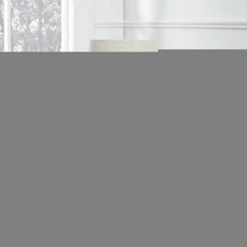 Washed Finish Lamp with Linen Fabric Shade Rotary Light Switch for Living Rooms