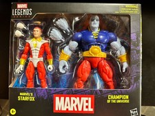 MARVEL LEGENDS STARFOX & CHAMPION OF THE UNIVERSE 6  FIGURE SET HASBRO SEALED