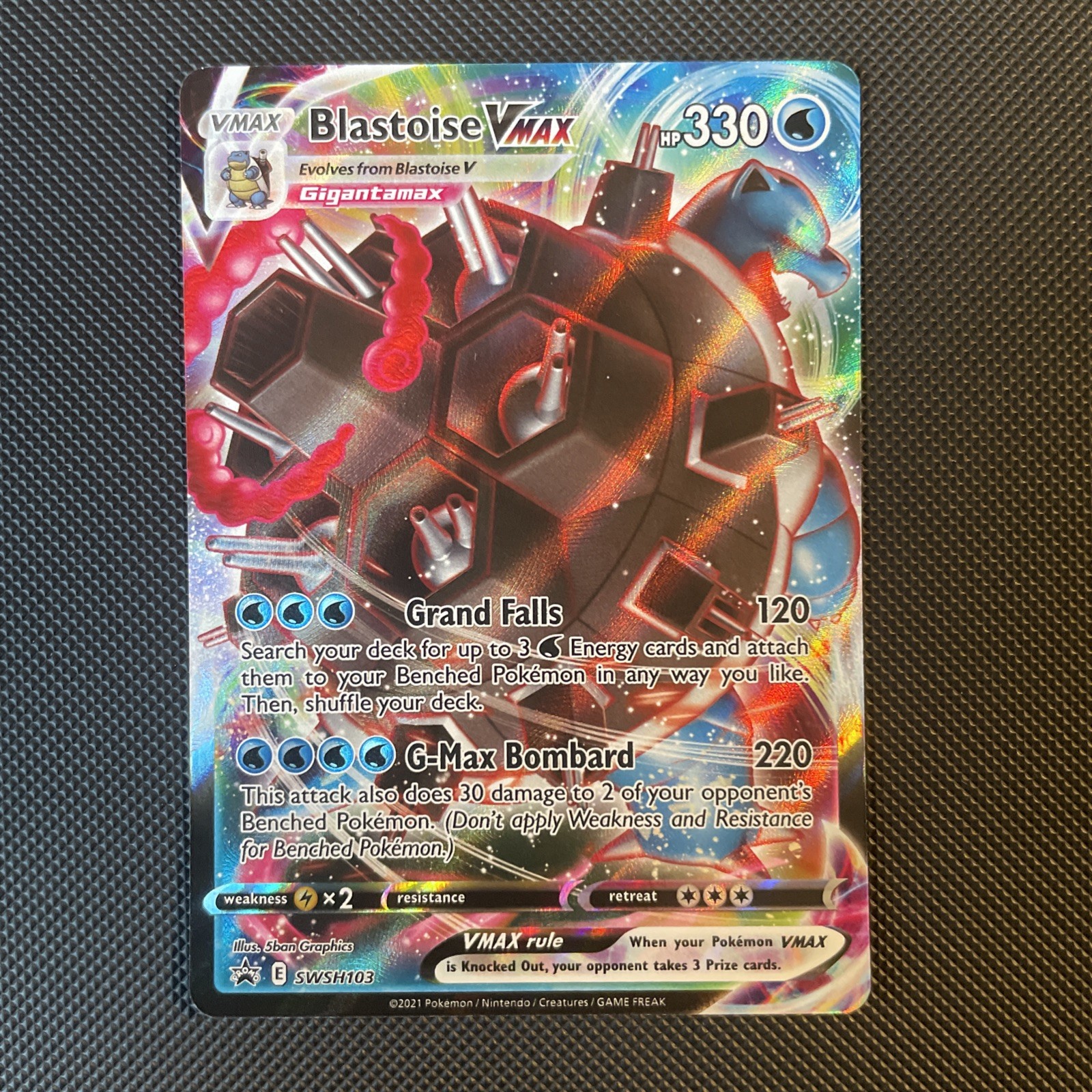 Blastoise VMAX SWSH103 Black Star Promo Mint Condition