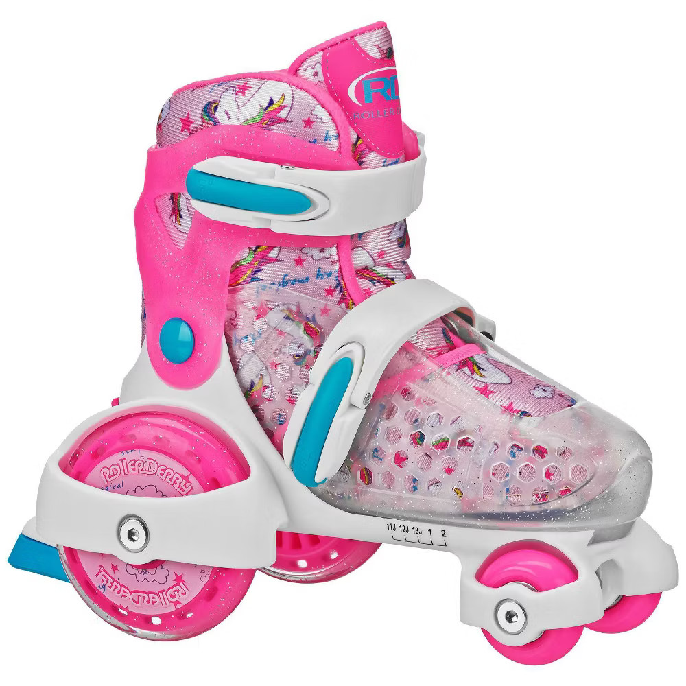 Derby 78mm Kids Girls Beginner Roller Sport Skate Unicorn Pi