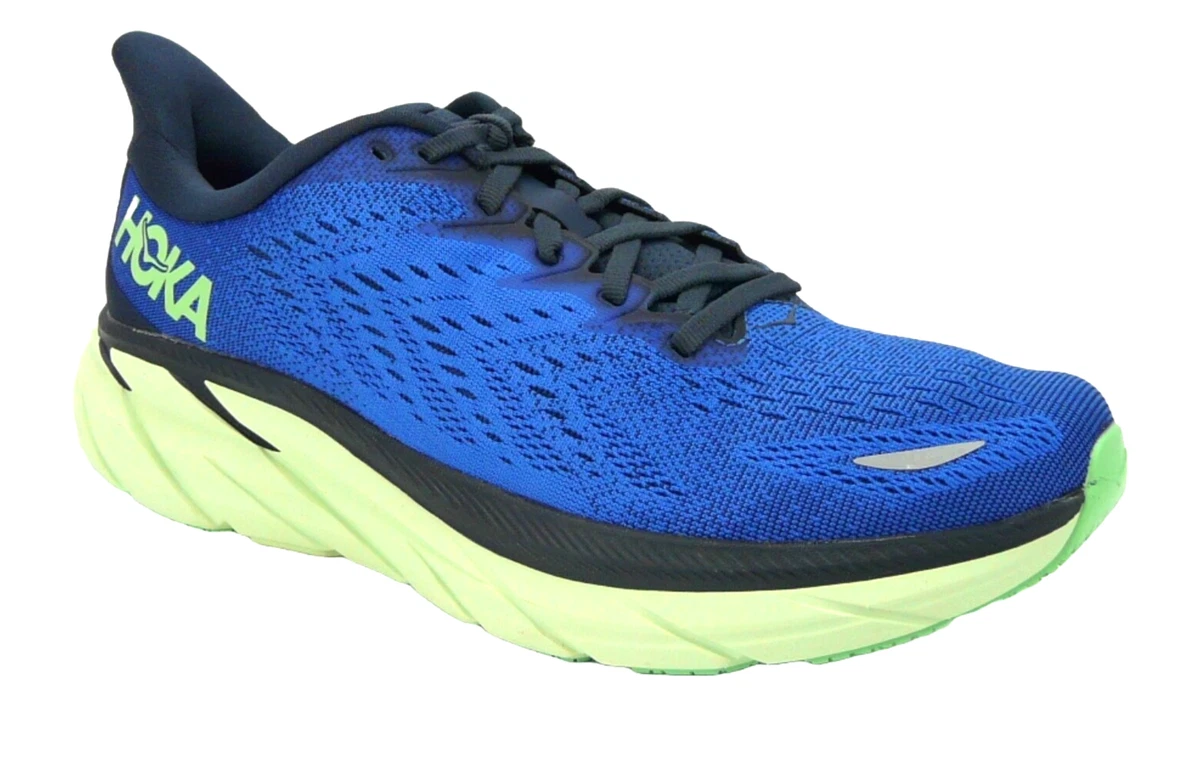 Hoka One One Men\'s Dazzling Blue Red Clifton 9 Athletic Running Shoes Size 11.5D Hoka One One HOKA Clifton 9 Midnight Ocean for sale | eBay main image 4