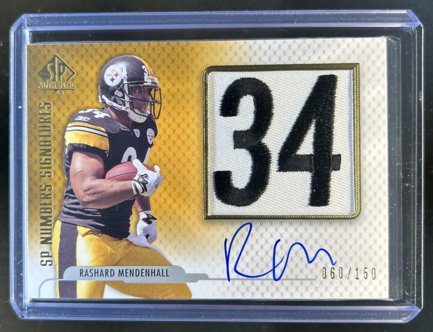 Rashard Mendenhall SP Authentic SP Numbers Signature #NPRM Base