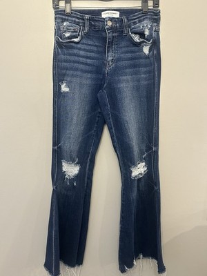 Flying Monkey Mid Rise Flare Blue Jean Size 27
