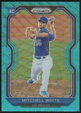 2021 Panini Prizm MITCHELL WHITE Teal Wave Tier II Prizm Refractor RC Rookie#129