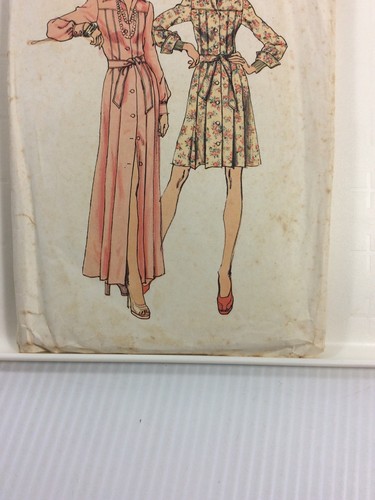1973 Simplicity 5909 Vintage Sewing Pattern Women's Dress In Two Lengths Size 10 - Picture 6 of 9