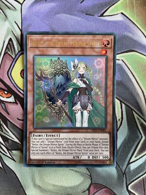 RIRA-DE085 Ikelos, Der Traumspiegel Sprite Ultra Rare 1. Auflage NM Yugioh Karte