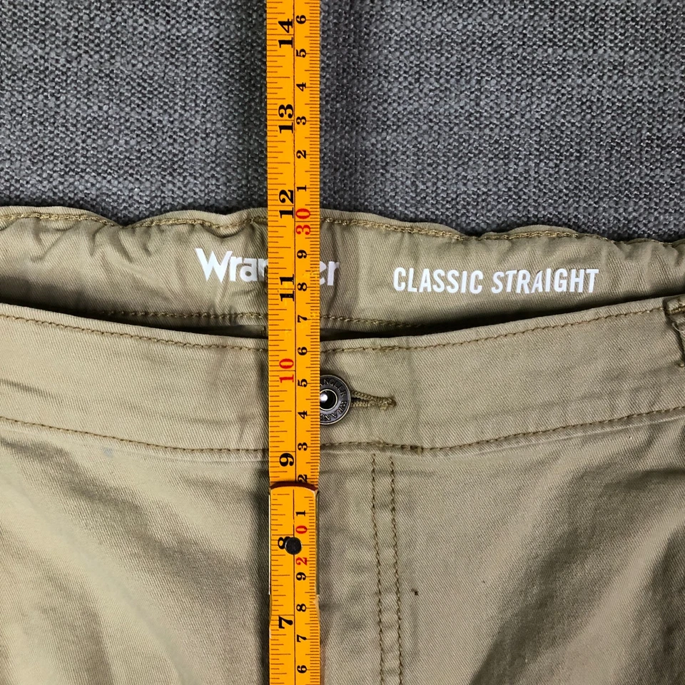 Pantalones Cortos Carga Wrangler Niños 16 Husky Beige Clásicos Rectos Cintura Ajustable Foto 4 de 4