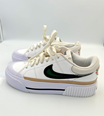 Nike Court Legacy Lift Women s Size 5 White Black DM7590-100