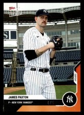 2020 TOPPS NOW ROAD TO OPENING DAY ORANGE OD41 JAMES PAXTON YANKEES 4/5