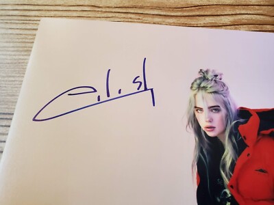 Billie Eilish Autograph 8x10 Photo Signed Authentic Hot New Sexy