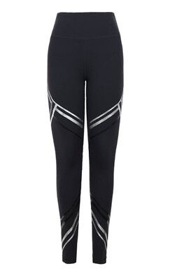 New Balance Women Printed High Pants Running Black Leggings GYM Pant NBNS846622
