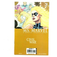 Ms. Marvel #7 2006 Marvel NM- Civil War Arana Wonder Man 