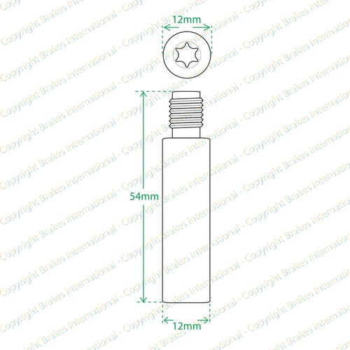 REAR BRAKE CALIPER SLIDER PIN GUIDE KITS FITS: RENAULT ESPACE 03-12 BCF1306GWX2 - Foto 3 di 3