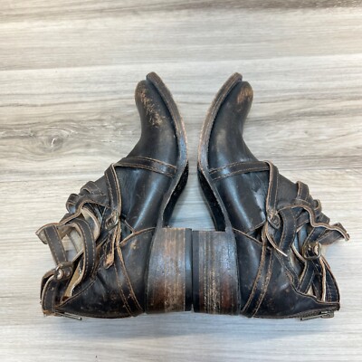 Freebird Distressed Black Leather Boots FREEBIRD STORES - CRUE main image 3