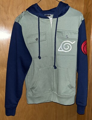 NARUTO SHIPPUDEN WOMENS FULL ZIP HOODIE XS (B38)