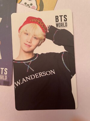 BTS WORLD OST SUGA Official Game Coupon Double Sided Photocard