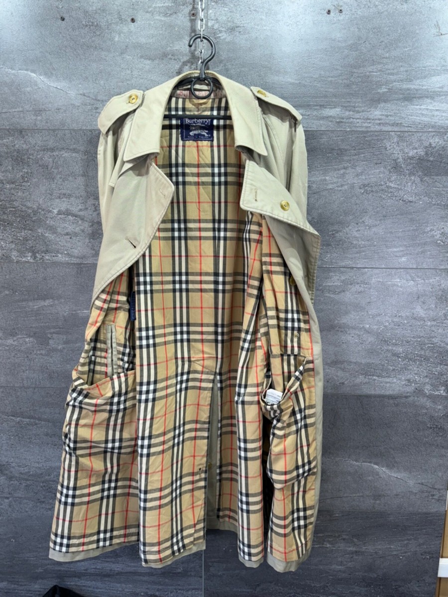 ジャケット・アウター vintage Burberry's BORO trench coat Vintage Burberry's Trench Coat Jacket Mens Size L | eBay