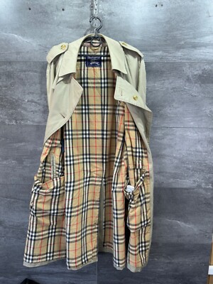 ジャケット・アウター vintage Burberrys rinner trench coat ec Vintage Burberry's Trench Coat Jacket Mens Size L | eBay